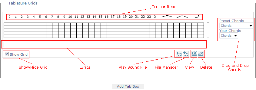 The Tablature Grid design surface